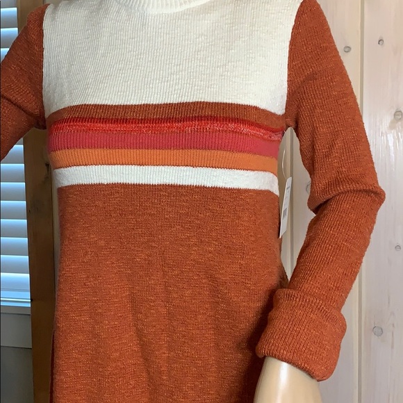 Free People Colorblock Dress - Orange - Picture 3 of 5